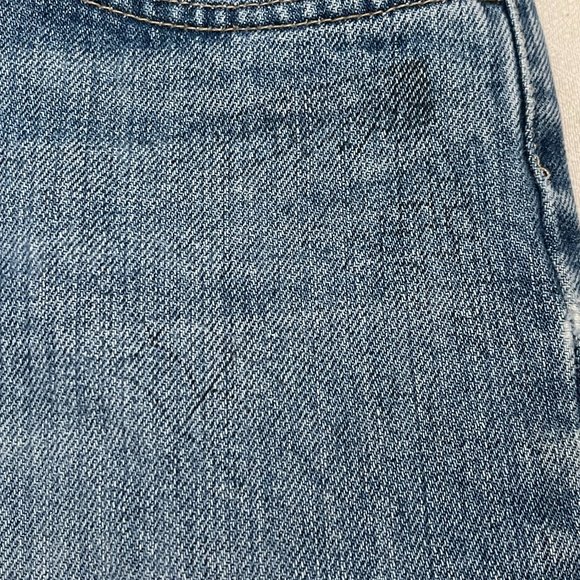 VTG Y2K Marc Jacobs Distressed Tattoo Spider Web Printed Blue Denim Jeans Sz 8 - Picture 11 of 12